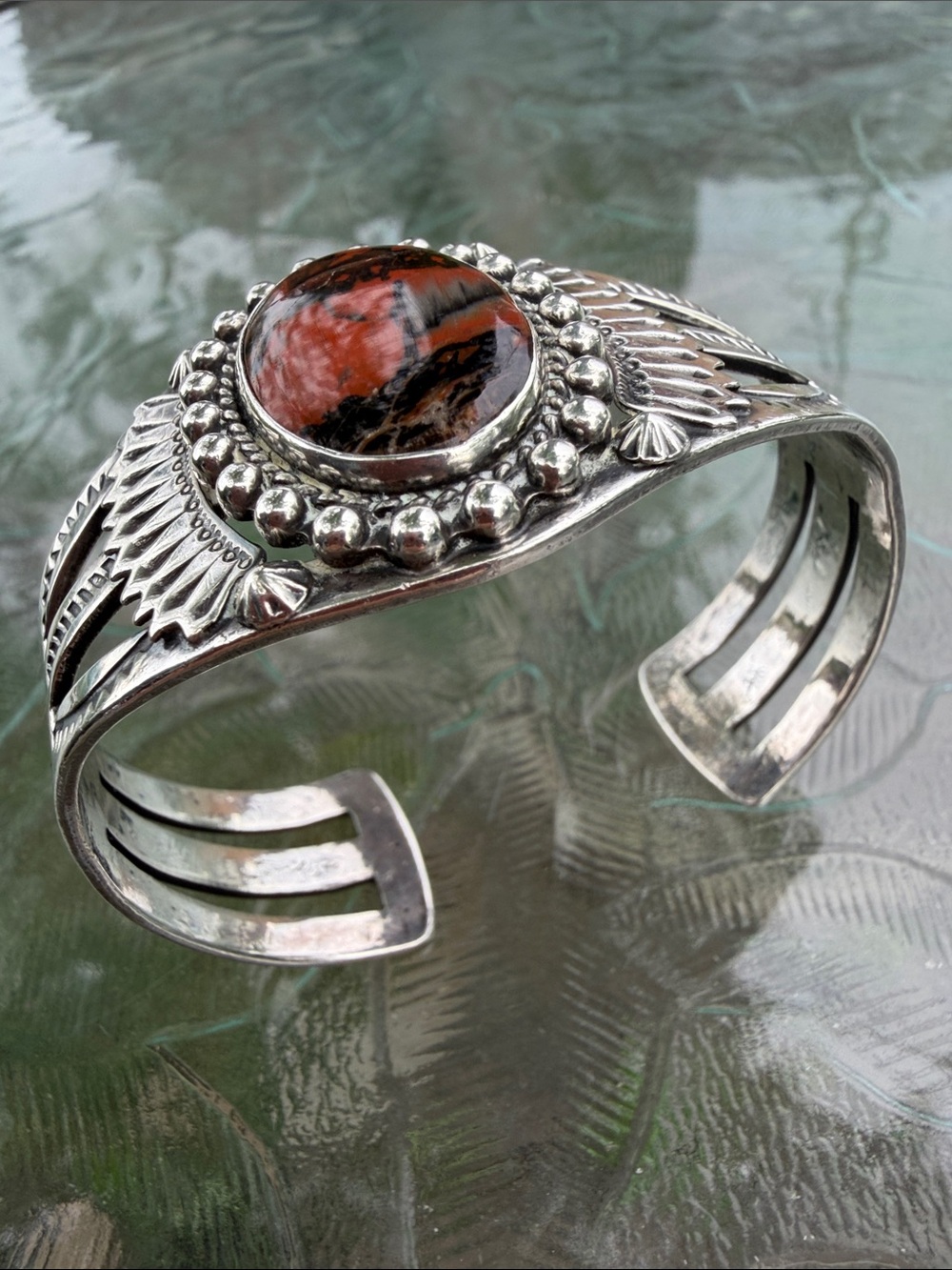 Navajo? Jasper? Petrified wood? #Cuff